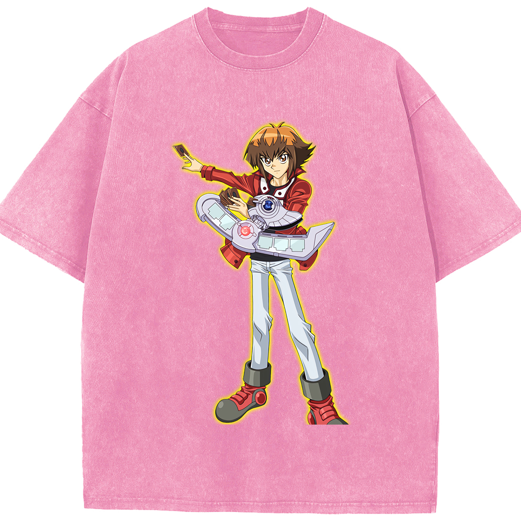 （画像用） 遊☆戯☆王 Yu-Gi-Oh! 綿100% ヴィンテージ風 半袖Tシャツ（フロントプリント）